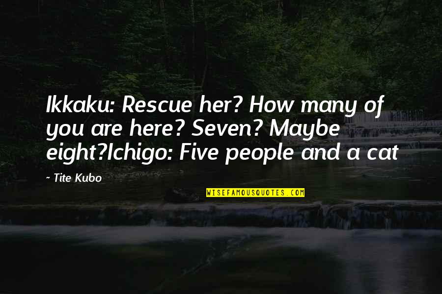 Bleach Quotes By Tite Kubo: Ikkaku: Rescue her? How many of you are