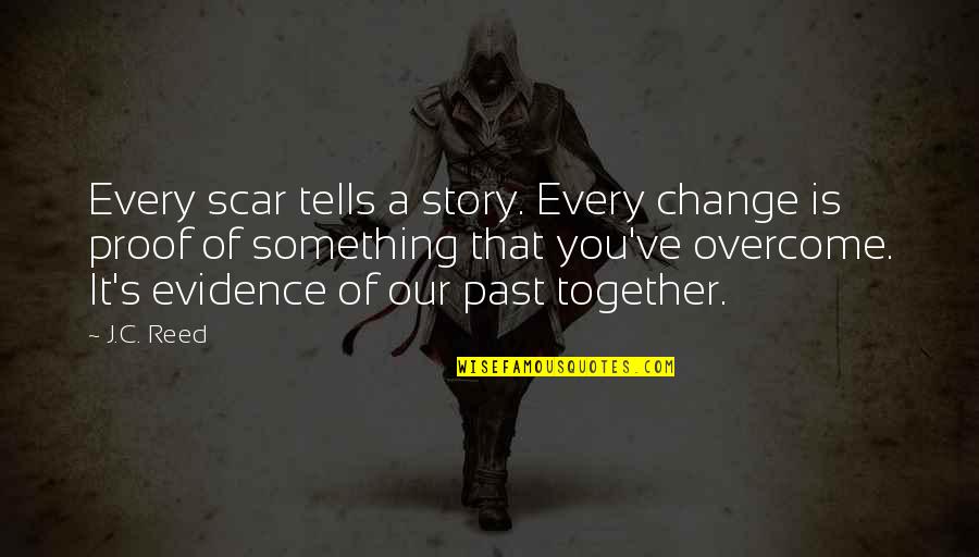 Bleak House Memorable Quotes By J.C. Reed: Every scar tells a story. Every change is