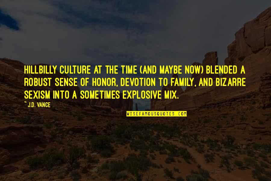 Blended Family Quotes By J.D. Vance: Hillbilly culture at the time (and maybe now)