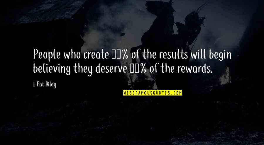 Blessed Beyond Quotes By Pat Riley: People who create 20% of the results will