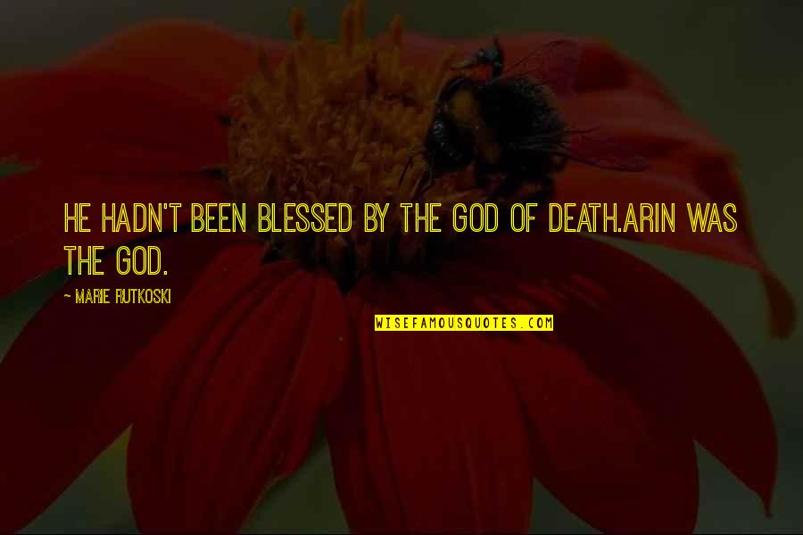 Blessed By God Quotes By Marie Rutkoski: He hadn't been blessed by the god of Blessed By God Quotes By Marie Rutkoski: He hadn't been blessed by the god of