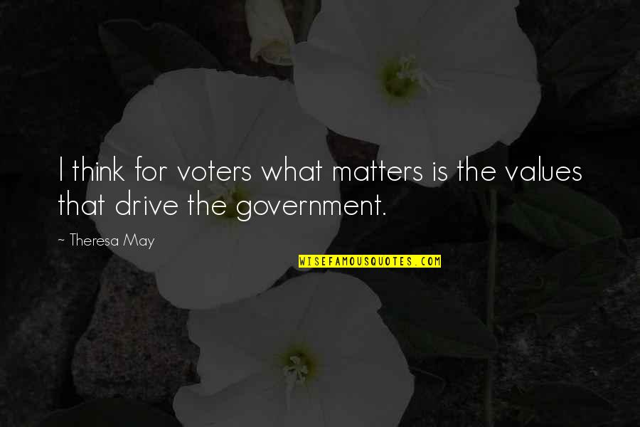 Blessed Imelda Quotes By Theresa May: I think for voters what matters is the