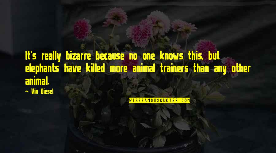 Blessed To Have A Sister Like You Quotes By Vin Diesel: It's really bizarre because no one knows this, Blessed To Have A Sister Like You Quotes By Vin Diesel: It's really bizarre because no one knows this,