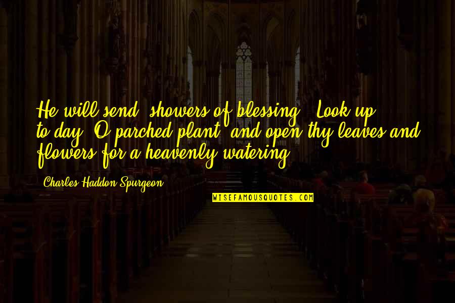 Blessing Day Quotes By Charles Haddon Spurgeon: He will send "showers of blessing." Look up