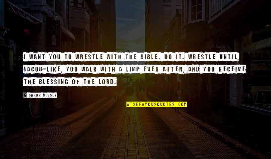 Blessing To You Quotes By Sarah Bessey: I want you to wrestle with the Bible.
