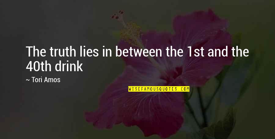 Blessing Wednesday Quotes By Tori Amos: The truth lies in between the 1st and