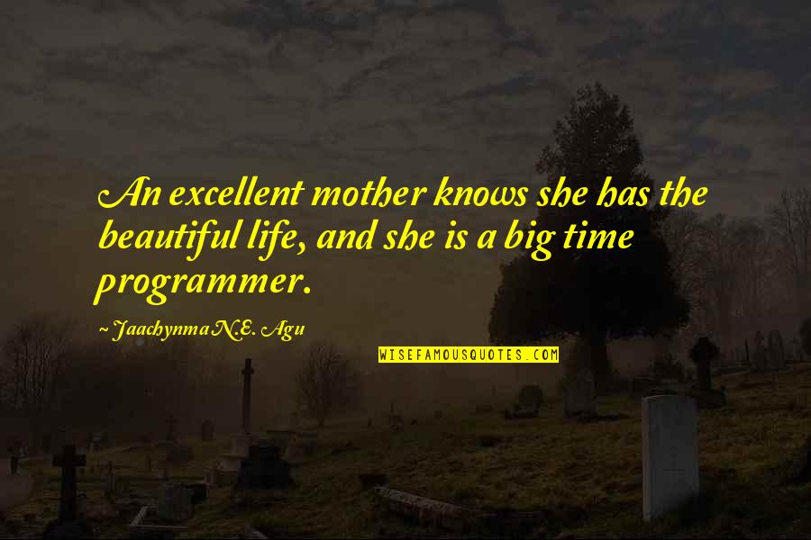 Blessings And Family Quotes By Jaachynma N.E. Agu: An excellent mother knows she has the beautiful