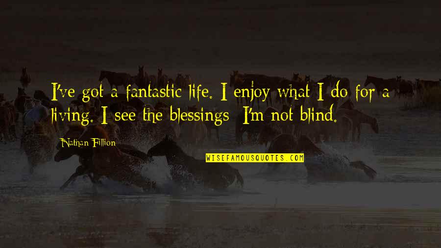 Blessings In Your Life Quotes By Nathan Fillion: I've got a fantastic life. I enjoy what