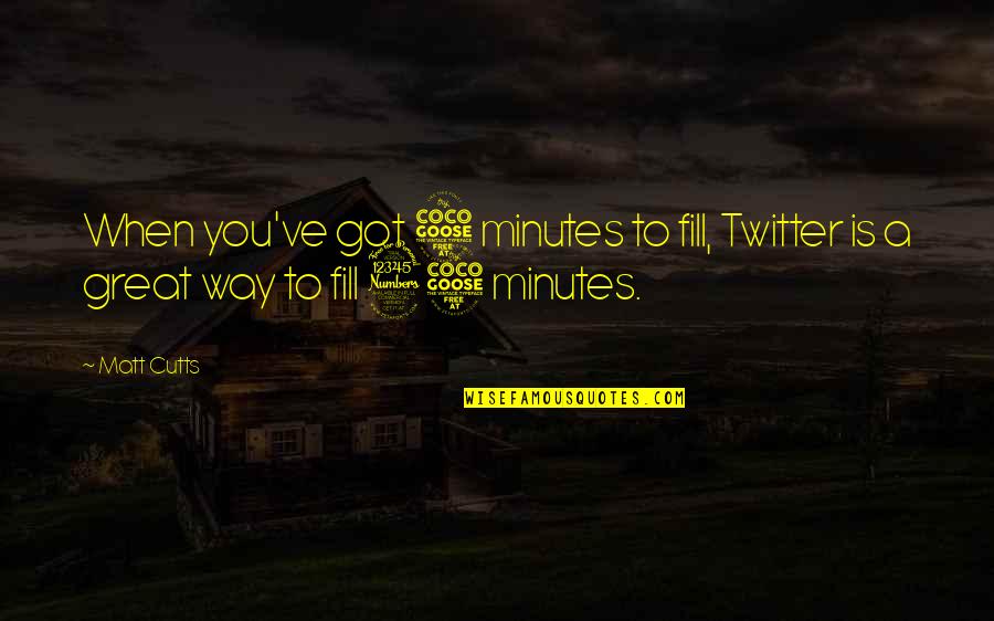 Bletsas Mit Quotes By Matt Cutts: When you've got 5 minutes to fill, Twitter