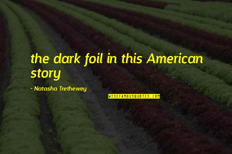 Blettner Ave Quotes By Natasha Trethewey: the dark foil in this American story