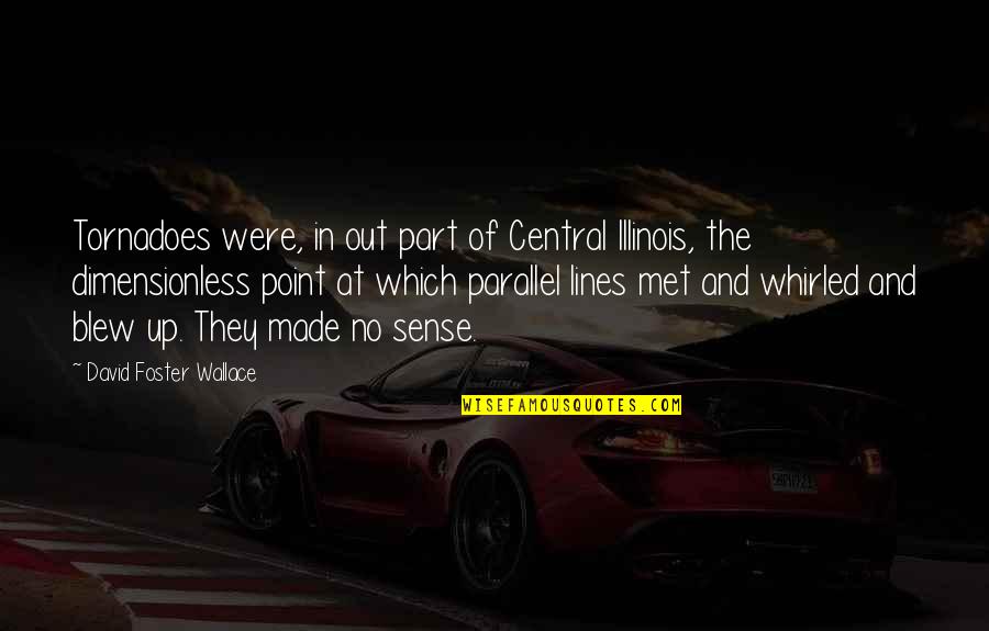 Blew Quotes By David Foster Wallace: Tornadoes were, in out part of Central Illinois,