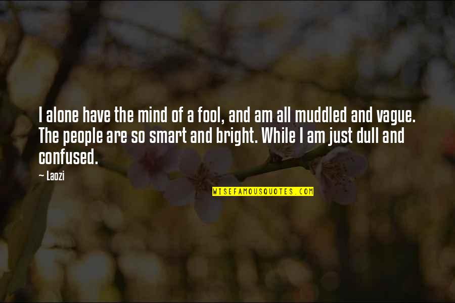Blijf Lachen Quotes By Laozi: I alone have the mind of a fool,