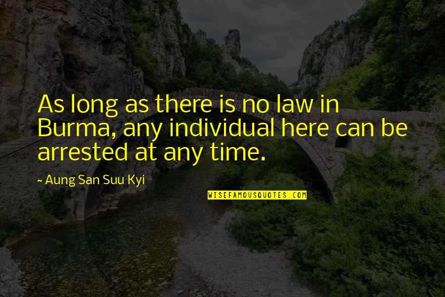 Blimunda De Saramago Quotes By Aung San Suu Kyi: As long as there is no law in