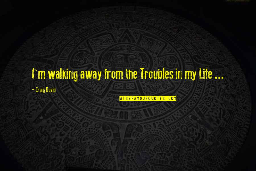 Blissable Quotes By Craig David: I'm walking away from the Troubles in my