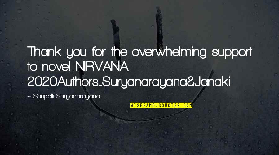 Blissable Quotes By Saripalli Suryanarayana: Thank you for the overwhelming support to novel.