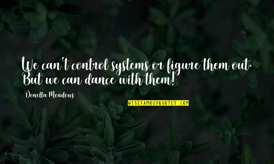 Blondy Euonymus Quotes By Donella Meadows: We can't control systems or figure them out.