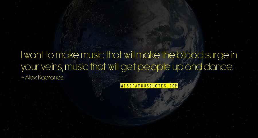 Blood And Veins Quotes By Alex Kapranos: I want to make music that will make