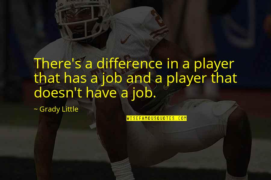 Blood Canticle Quotes By Grady Little: There's a difference in a player that has