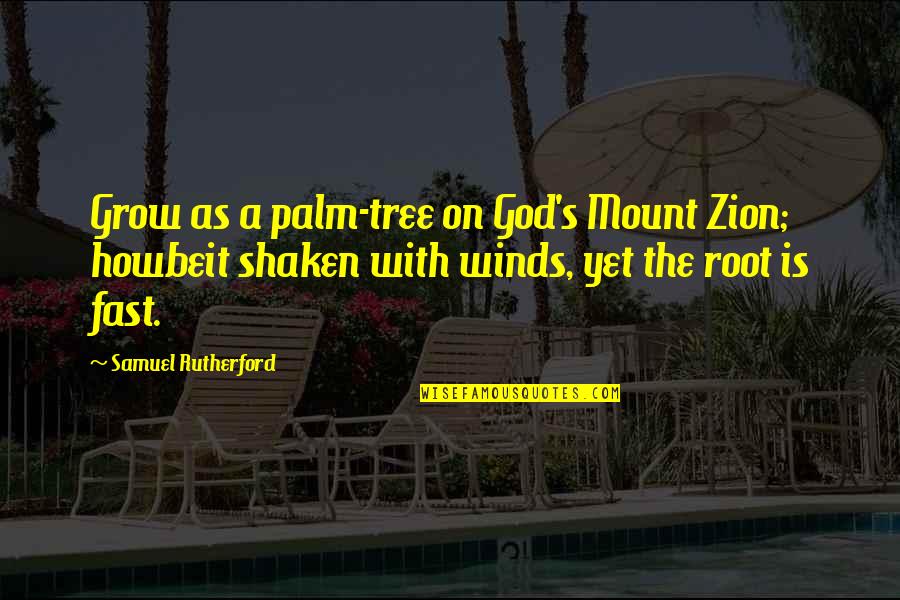 Blood Guts Bullets And Octane Quotes By Samuel Rutherford: Grow as a palm-tree on God's Mount Zion;