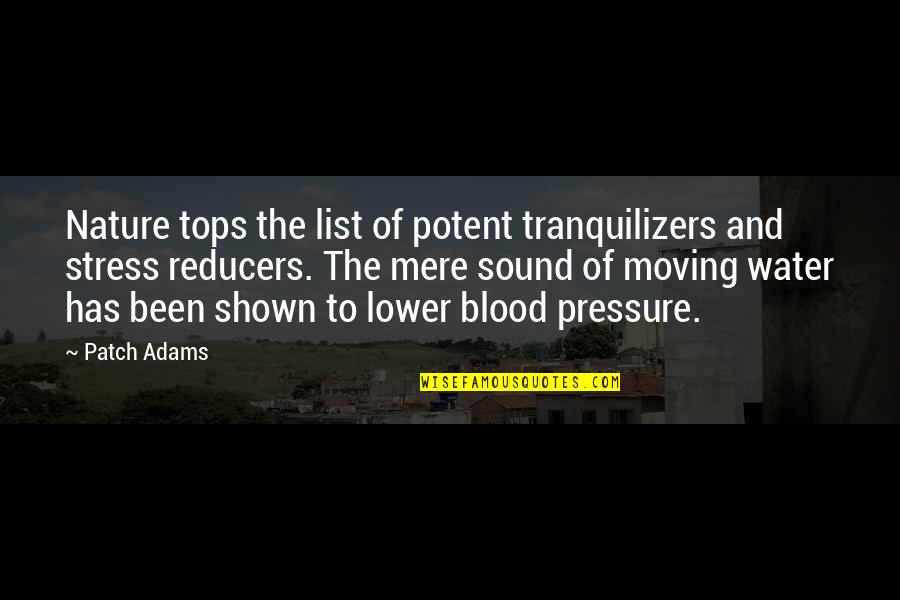 Blood Pressure Quotes By Patch Adams: Nature tops the list of potent tranquilizers and