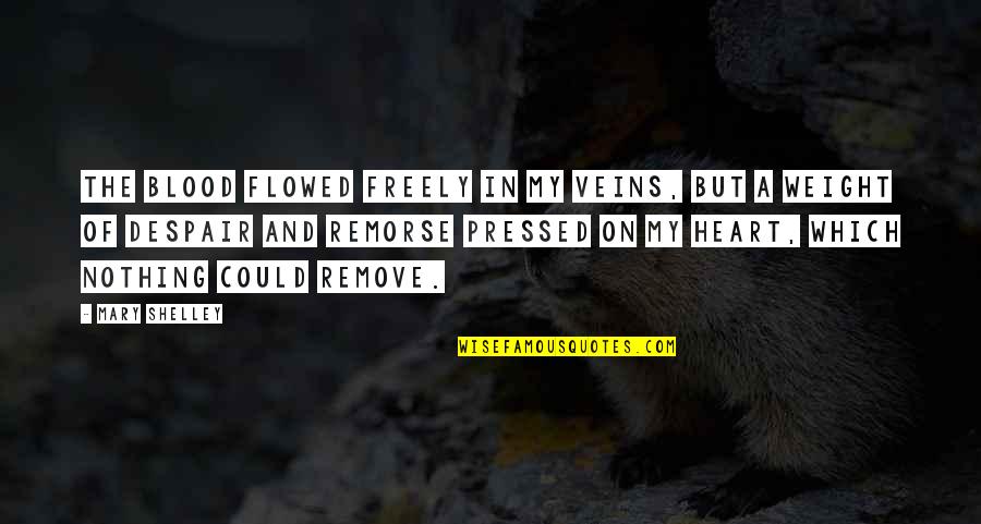 Blood Veins Quotes By Mary Shelley: The blood flowed freely in my veins, but Blood Veins Quotes By Mary Shelley: The blood flowed freely in my veins, but