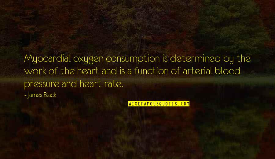 Blood Work Quotes By James Black: Myocardial oxygen consumption is determined by the work