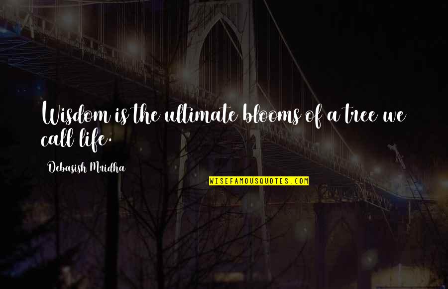 Blowing Me Off Quotes By Debasish Mridha: Wisdom is the ultimate blooms of a tree