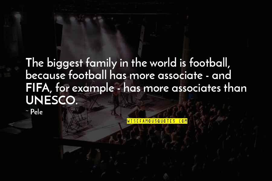 Blu Greenberg Quotes By Pele: The biggest family in the world is football,