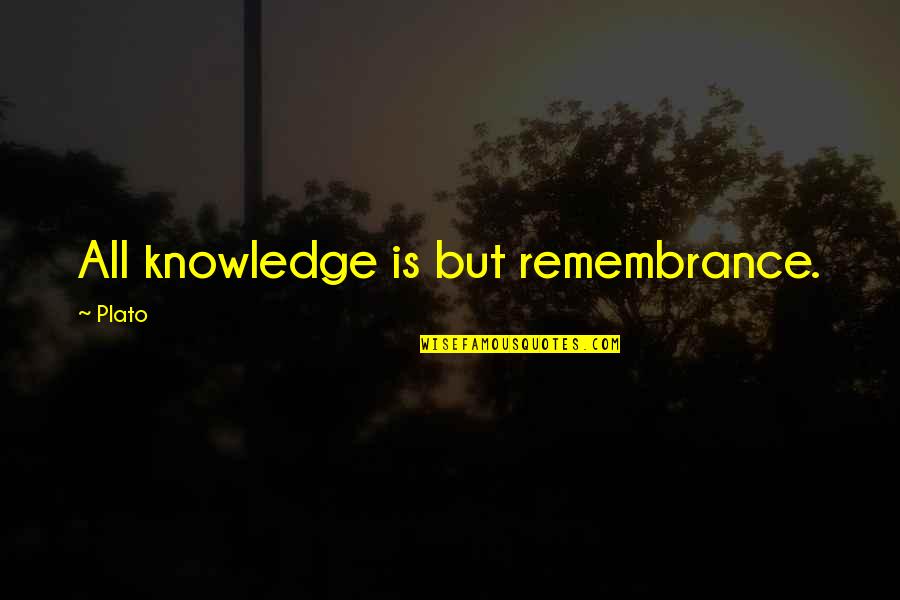 Blue Heelers Quotes By Plato: All knowledge is but remembrance.