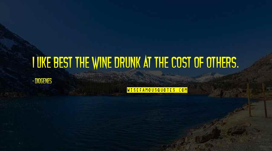 Blue Tree Quotes By Diogenes: I like best the wine drunk at the