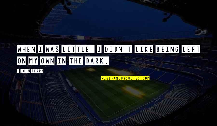 Bluedio Turbine Quotes By John Terry: When I was little, I didn't like being