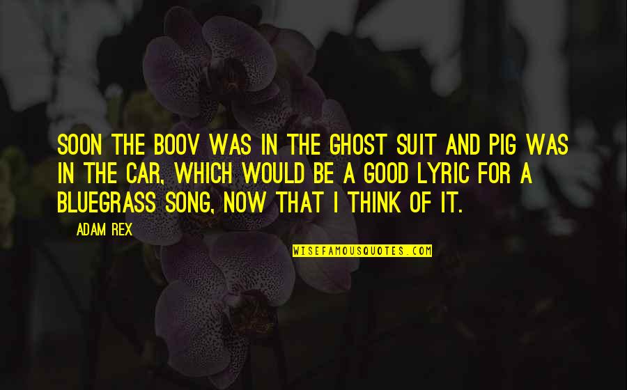 Bluegrass Quotes By Adam Rex: Soon the Boov was in the ghost suit