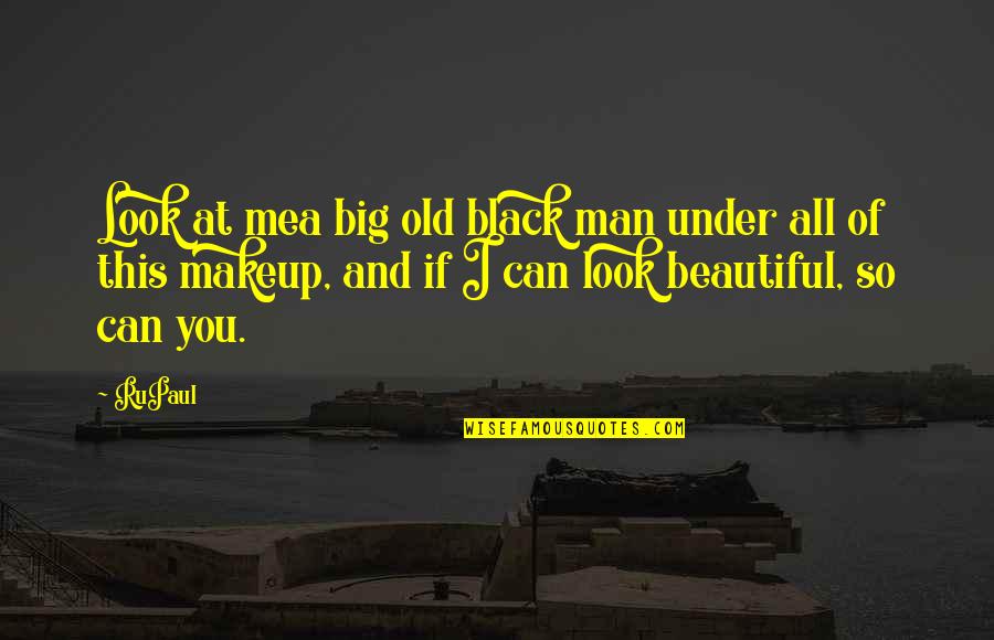 Bluette Mushrooms Quotes By RuPaul: Look at mea big old black man under Bluette Mushrooms Quotes By RuPaul: Look at mea big old black man under