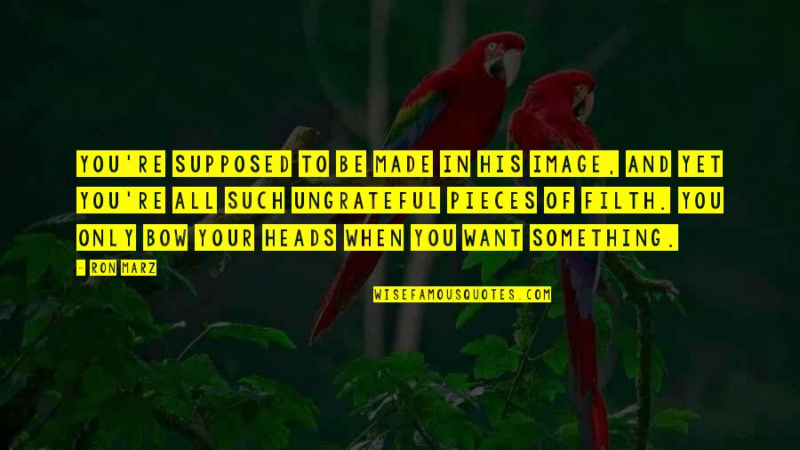 Bluncks Studio Quotes By Ron Marz: You're supposed to be made in His image, Bluncks Studio Quotes By Ron Marz: You're supposed to be made in His image,