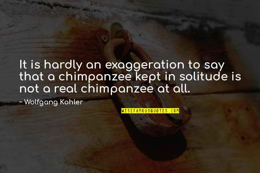 Blurted Quotes By Wolfgang Kohler: It is hardly an exaggeration to say that
