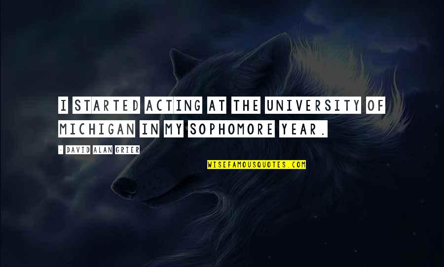 Bnb Price Quotes By David Alan Grier: I started acting at the University of Michigan Bnb Price Quotes By David Alan Grier: I started acting at the University of Michigan