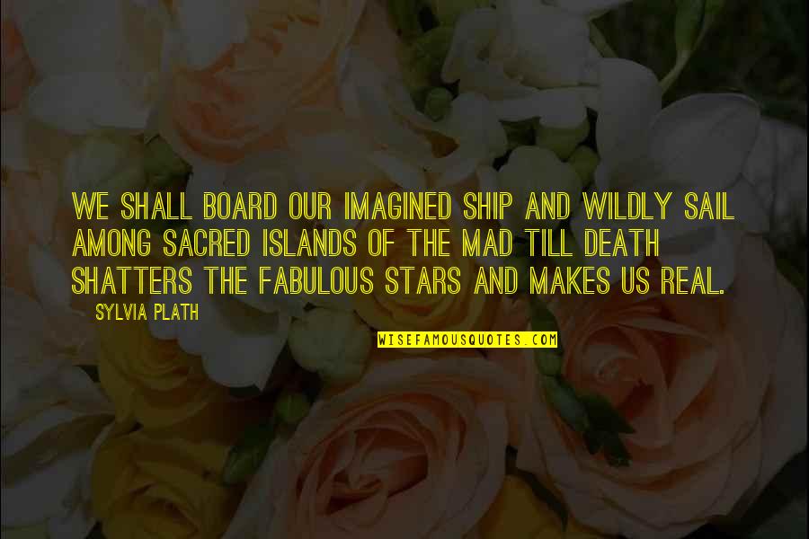 Board Of Quotes By Sylvia Plath: We shall board our imagined ship and wildly