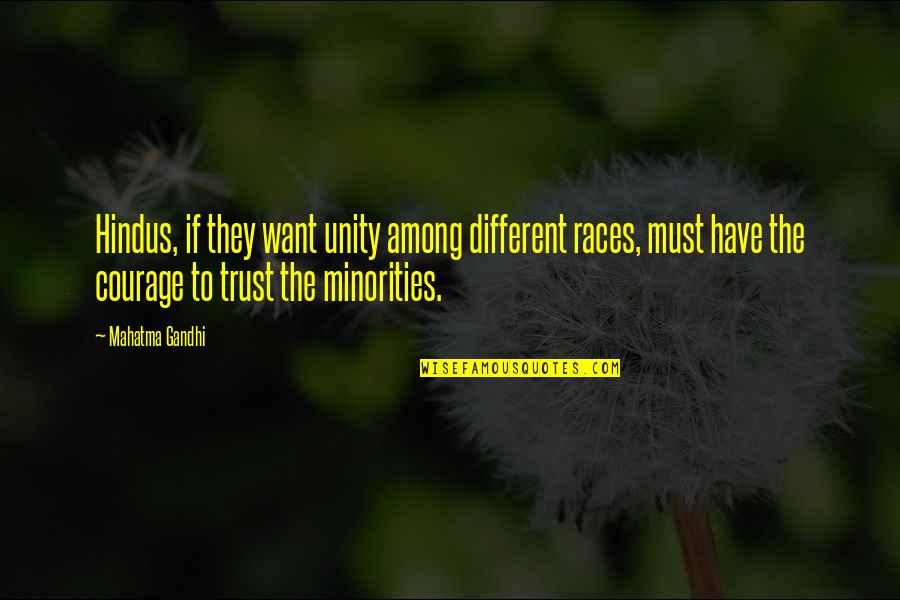 Boaventura De Caires Quotes By Mahatma Gandhi: Hindus, if they want unity among different races,