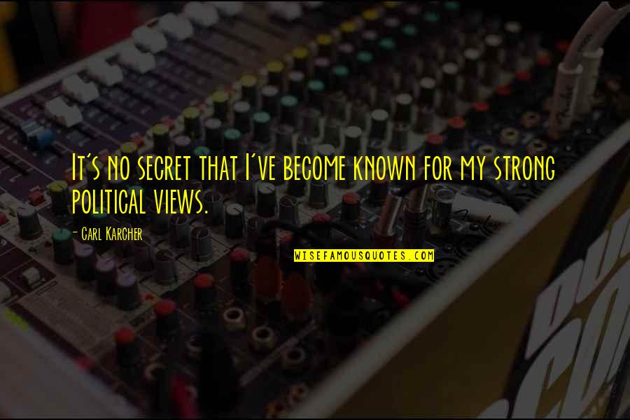 Bob Marley Picture Quotes By Carl Karcher: It's no secret that I've become known for