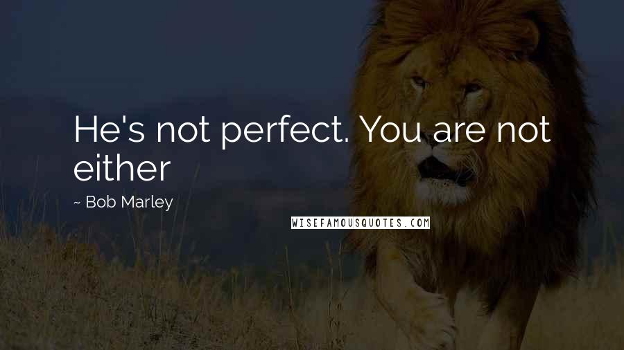 Bob Marley quotes: He's not perfect. You are not either