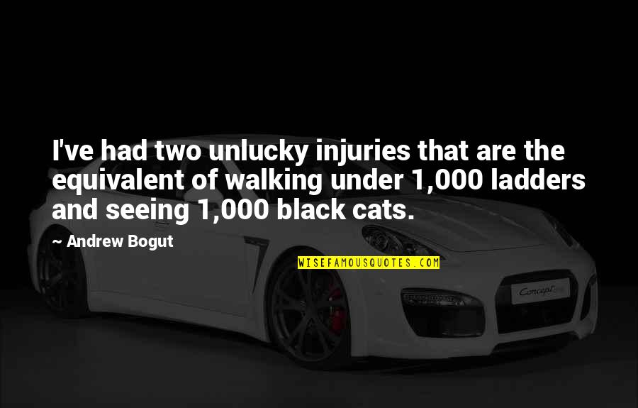 Bob Mcewen Quotes By Andrew Bogut: I've had two unlucky injuries that are the Bob Mcewen Quotes By Andrew Bogut: I've had two unlucky injuries that are the