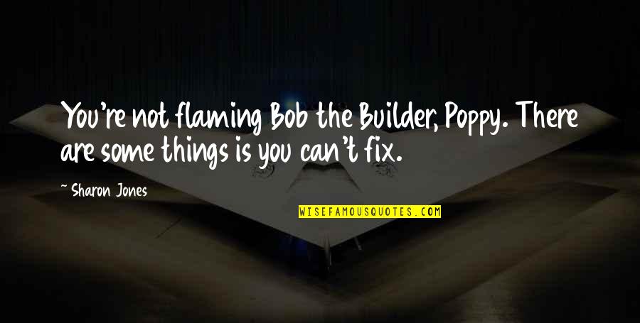 Bob The Builder Quotes By Sharon Jones: You're not flaming Bob the Builder, Poppy. There