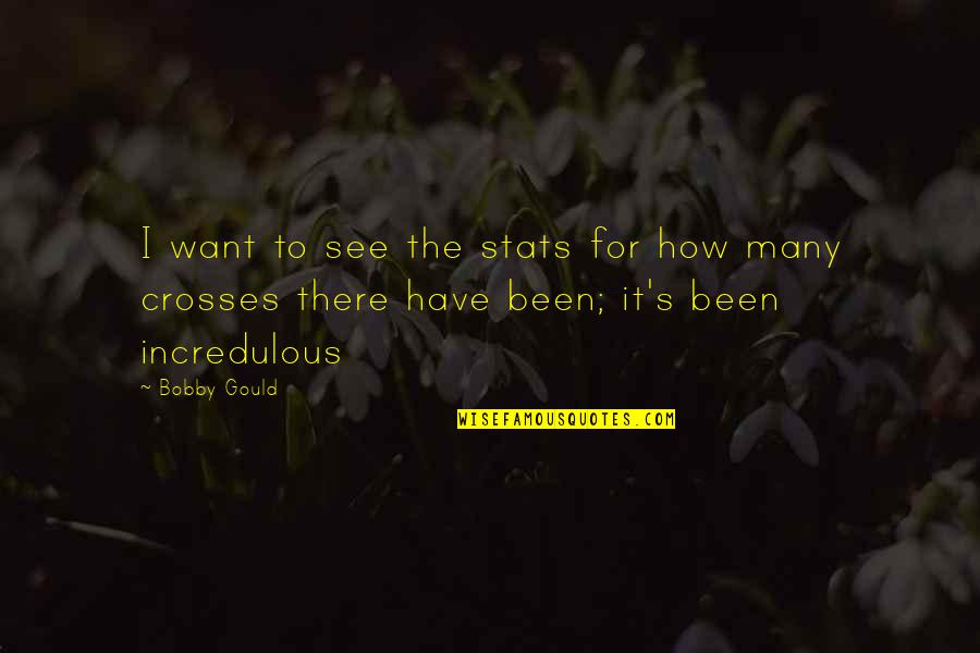 Bobby's Quotes By Bobby Gould: I want to see the stats for how