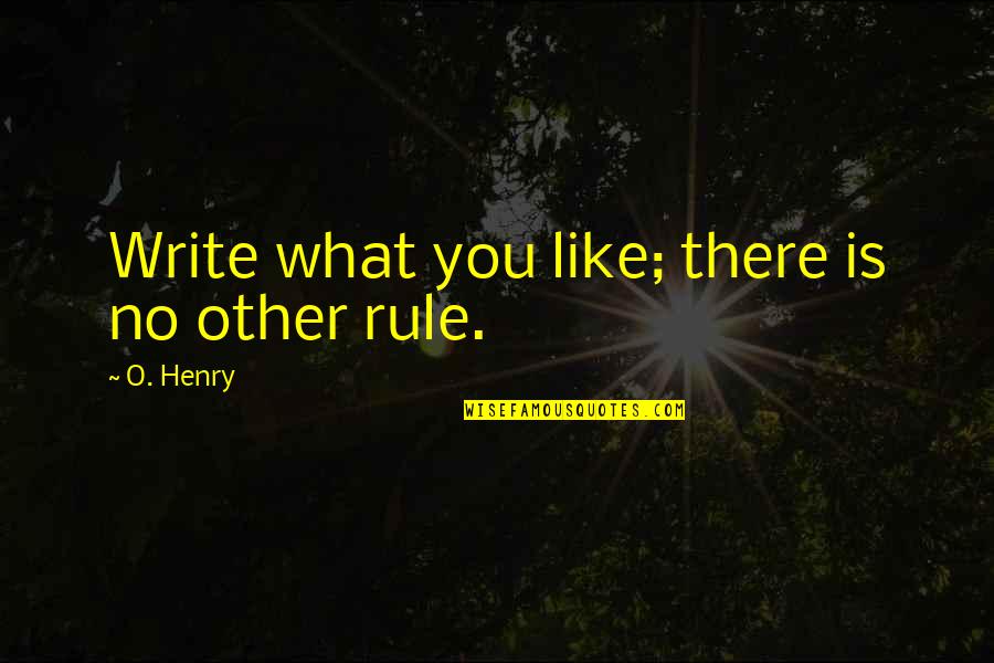 Bobroff Consulting Quotes By O. Henry: Write what you like; there is no other