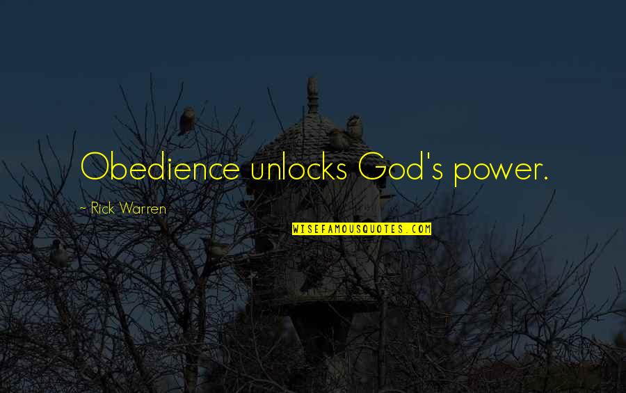Bobsleigh World Quotes By Rick Warren: Obedience unlocks God's power. Bobsleigh World Quotes By Rick Warren: Obedience unlocks God's power.