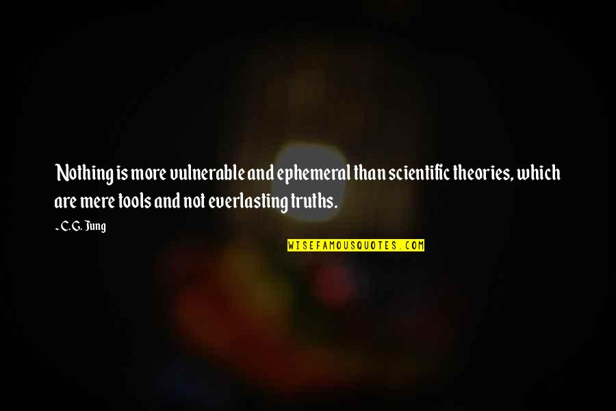 Bochner Chocolates Quotes By C. G. Jung: Nothing is more vulnerable and ephemeral than scientific