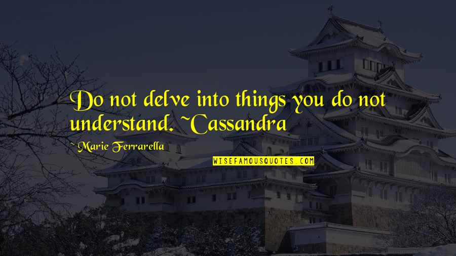 Bodgies Quotes By Marie Ferrarella: Do not delve into things you do not Bodgies Quotes By Marie Ferrarella: Do not delve into things you do not