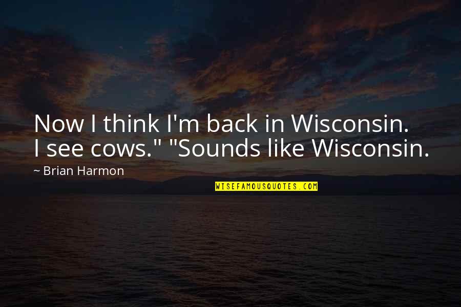 Bodhisattvas Pronounce Quotes By Brian Harmon: Now I think I'm back in Wisconsin. I