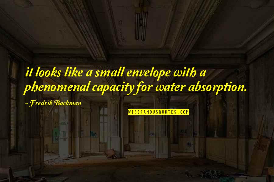Bodi Quotes By Fredrik Backman: it looks like a small envelope with a