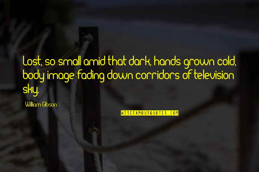 Body Image Quotes By William Gibson: Lost, so small amid that dark, hands grown